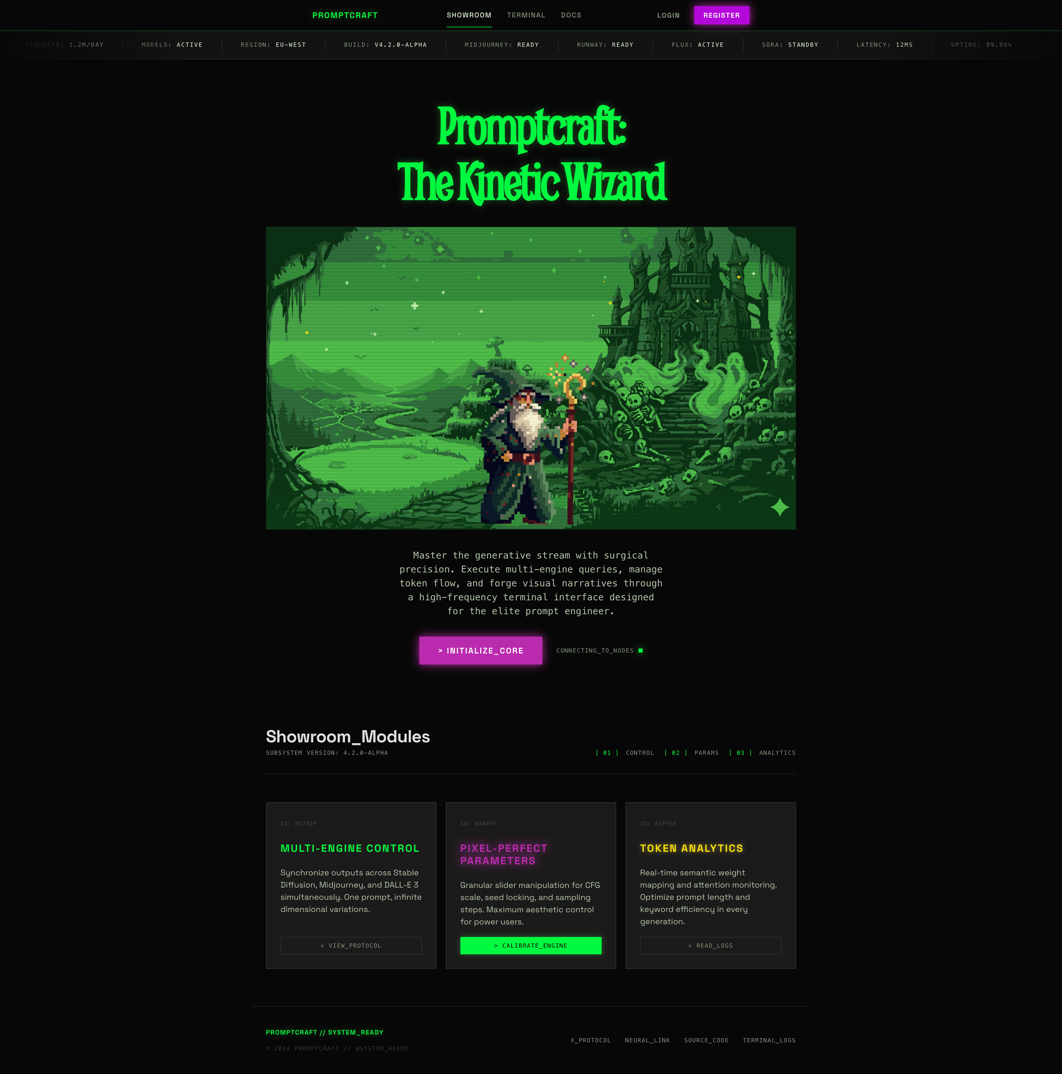 Promptcraft Landing Page
