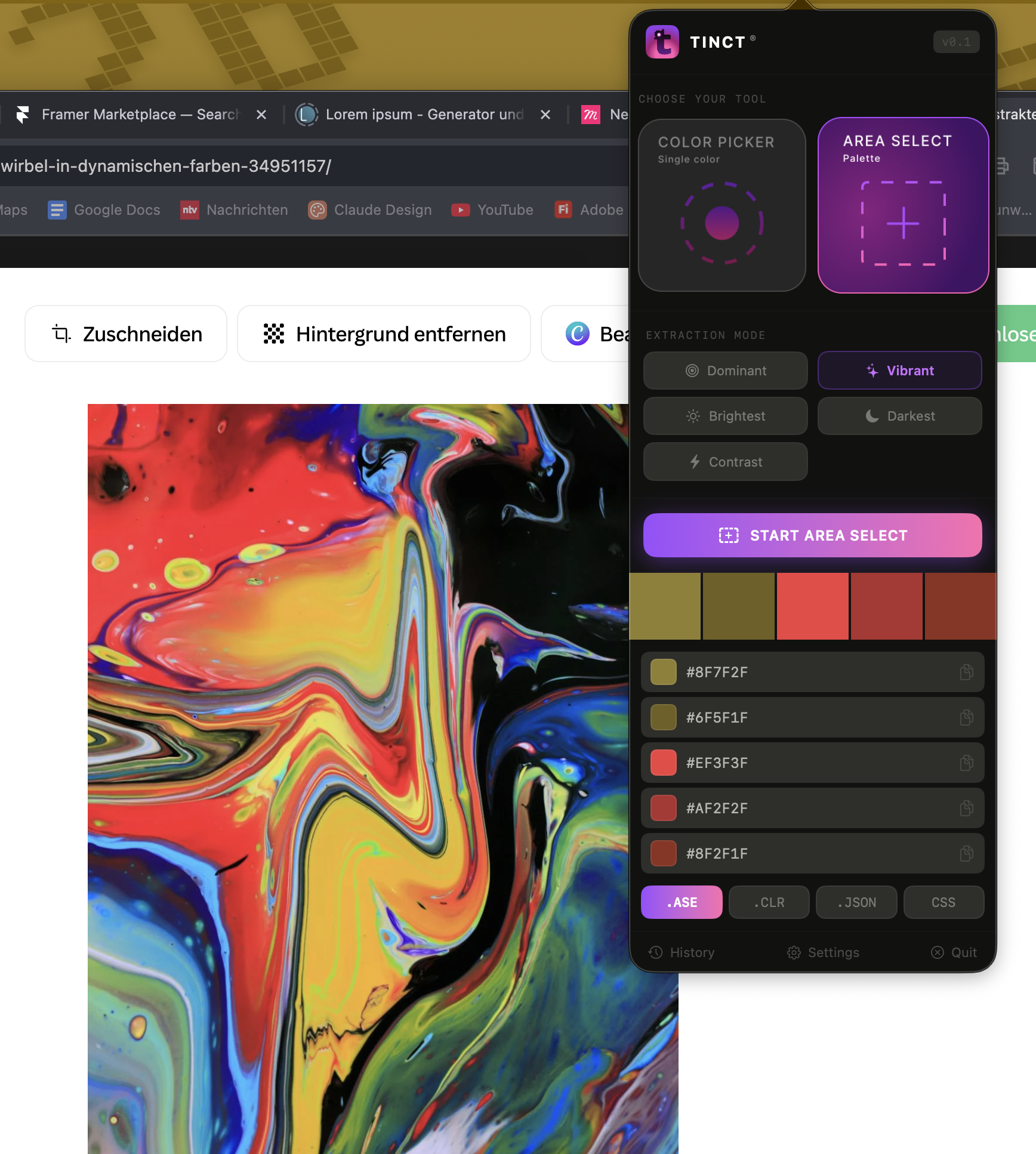 Extracted Palette